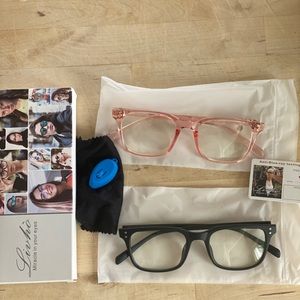 Two pairs of Livho blue light blocking glasses